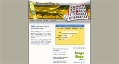 Desktop Screenshot of nationwidebingo.com